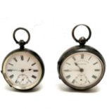 Chester silver cased gents pocket watch with reversing pinion movement (48mm case - hands a/f) t/w