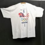 Steve Redgrave signed adidas Olympic T-shirt size XL.