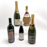 375ml Beaune premier cru montrevenots 1990 (unopened), 2 bottles of champagne inc Verve