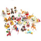 Collection of 22 assorted Christmas Magic Disney hanging Ornaments to include Buzz Lightyear,