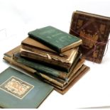 Collection of antique books inc Dickens (with Wendy Stuart Koe bookplate), 1908 Gesidel album von