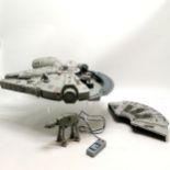 Star Wars - #52572 Millennium falcon & 1996 AT-AT walker (12.5cm high & with controller and has