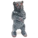 Cast metal bear money box 16cm high