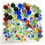 Qty of marbles inc antique