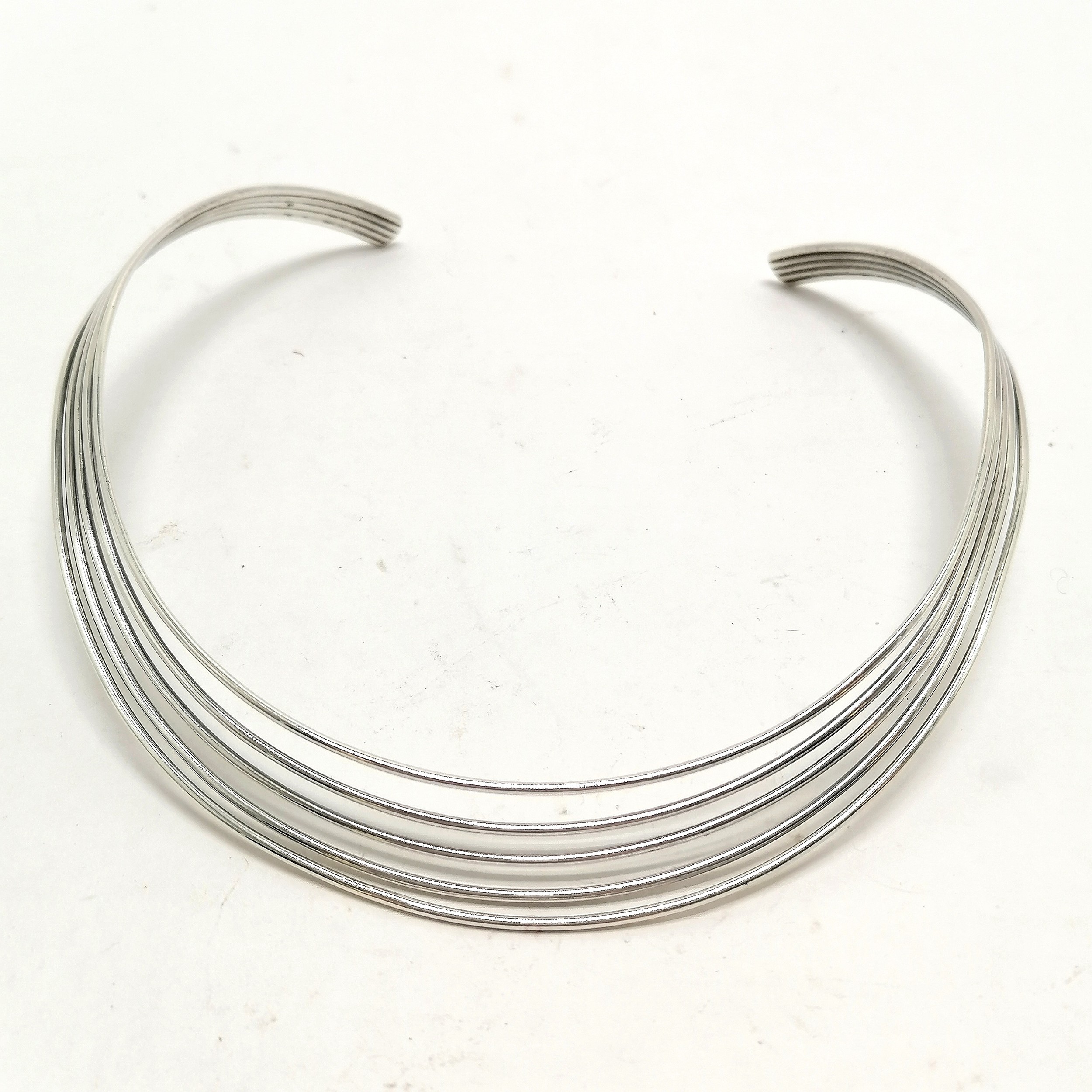 Silver marked choker 33g 13cm diameter - SOLD IN AID OF STALBRIDGE COMMUNITY CHARITY