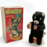 Vintage Toy Nomura wind up Hungry Cub 15cm high with original box - in good condition apart from