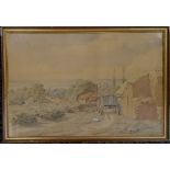 1882 framed watercolour painting of High beech : Epping Forest by Wilmot Pilsbury (1840-1908) -