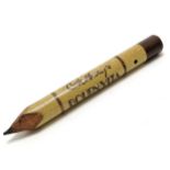 Cadbury's Bourn-vita advertising pencil - 15.7cm long x 18mm wide