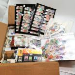 Box of mixed worldwide stamps inc presentation packs, FDC's etc ~ approx 4.1kgs total weight