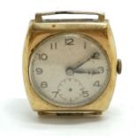 Rolex watch Co 9ct gold cased (2.8cm) Unicorn manual wind wristwatch - signs of wear to case & lacks
