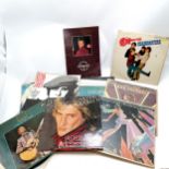 Qty of LP's inc David Bowie : Images, Rod Stewart (inc album with tourbook), Bob Dylan etc - SOLD IN