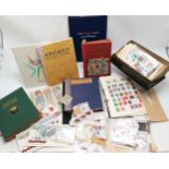 Qty of stamp albums, loose stamps, covers, 1992 + 1994 China year books etc