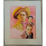 Framed original poster art for 'The Eddie Cantor Show' (Eddie Cantor 1892-1964 + Frank Sinatra