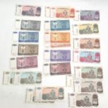 Croatia : National Bank of the Serbian Republic - Krajina 1992-93 9 x notes with values between 5,