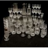 Qty of cut glass items