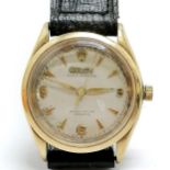 Rolex c.1954 9ct gold cased oyster perpetual chronometer wristwatch (32mm case with deterioration to