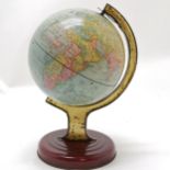 1930's William Crawford & Sons LTD tin globe 21cm high- in good used condition