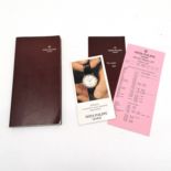 Patek Philippe 1997 dealership brochure with price list and answers / questions pamphlet