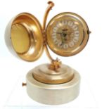 Novelty Windmill globe mechanical clock - 15cm high ~ clock running but musical feature doesn't seem