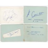 4 x autographs - Dag Hammarskjöld (1905-61), Sir Bruce Forsyth (1928-2017), James Mason (1909-