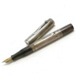 Watermans sterling silver cased Ideal fountain pen - 14cm & will need attention