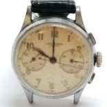 Vintage Leonidas chronograph (32mm steel case) - runs BUT WE CANNOT GUARANTEE THE TIMEKEEPING OR