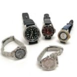 5 x new old stock Beuchat watches inc divers style