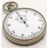 Second World war unmarked stopwatch 5.5cm diameter and running. Refrence numner to bridge 3364.