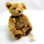 Steiff mohair jointed teddy bear with 2001 Danbury mint medallion - 30cm tall