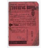 L S Lowry 1944-45 ration clothing book for Laurence Stephen Lowry (1887–1976) ~ Lowry lived at 117