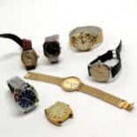 7 x mechanical / quartz wristwatches inc Seiko, Sekonda, Avalon etc - 1 Avia lacks glass ~ for