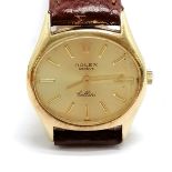 Rolex 18ct gold cased manual wind cellini ladies wristwatch (26mm case) - runs BUT WE CANNOT