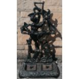 Antique Coalbrookdale (?) cast Iron novelty Jack and the Beanstalk stick stand with reg No 72233 -