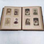 Album containing qty of cabinet photographs & CDV's (50 in total)
