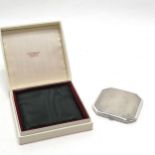 1958 silver compact by Crisford & Norris Ltd in a Mappin & Webb retail box - compact weight 115g &