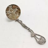 1880 silver fancy handled sifting spoon by Hilliard & Thomason - 12.5cm & 17.3g