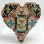 WWI Jellalabad Somerset Light Infantry (13th foot) sweetheart pillow / pin cushion - 17cm across &