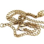 9ct marked gold 48cm neckchain - 3.3g - SOLD ON BEHALF OF THE NEW BREAST CANCER UNIT APPEAL YEOVIL