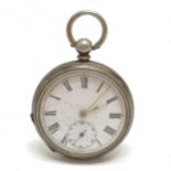Antique J W Benson silver cased pocket watch (46mm) - for spares / repairs