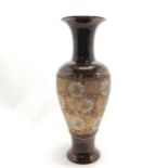 Antique Royal Doulton & Slater vase with artist monogram to base - 47cm high & no obvious damage