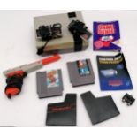 Nintendo entertainment system (NES) console t/w 2 orignal controllers, Super Mario Bros 2, Super