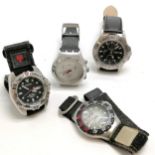 4 x Gents quartz wristwatches inc Swatch Irony, Marlin WR50M etc - for spares / repairs - SOLD ON