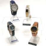 4 x new old stock on display stands 2 x Beuchat, Nautica & Seiko (ladies)