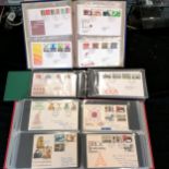 3 albums of first day covers incl dogs, wildlife, BBC etc.