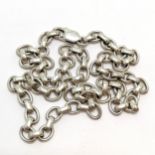 Silver marked open link chain 44cm long 30g