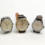 3 x vintage manual wind wristwatches ~ Services Navigator, Everite King, Precimax - for spares /