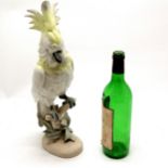 Royal Dux crested cockatoo figurine - 40cm high & no obvious damage