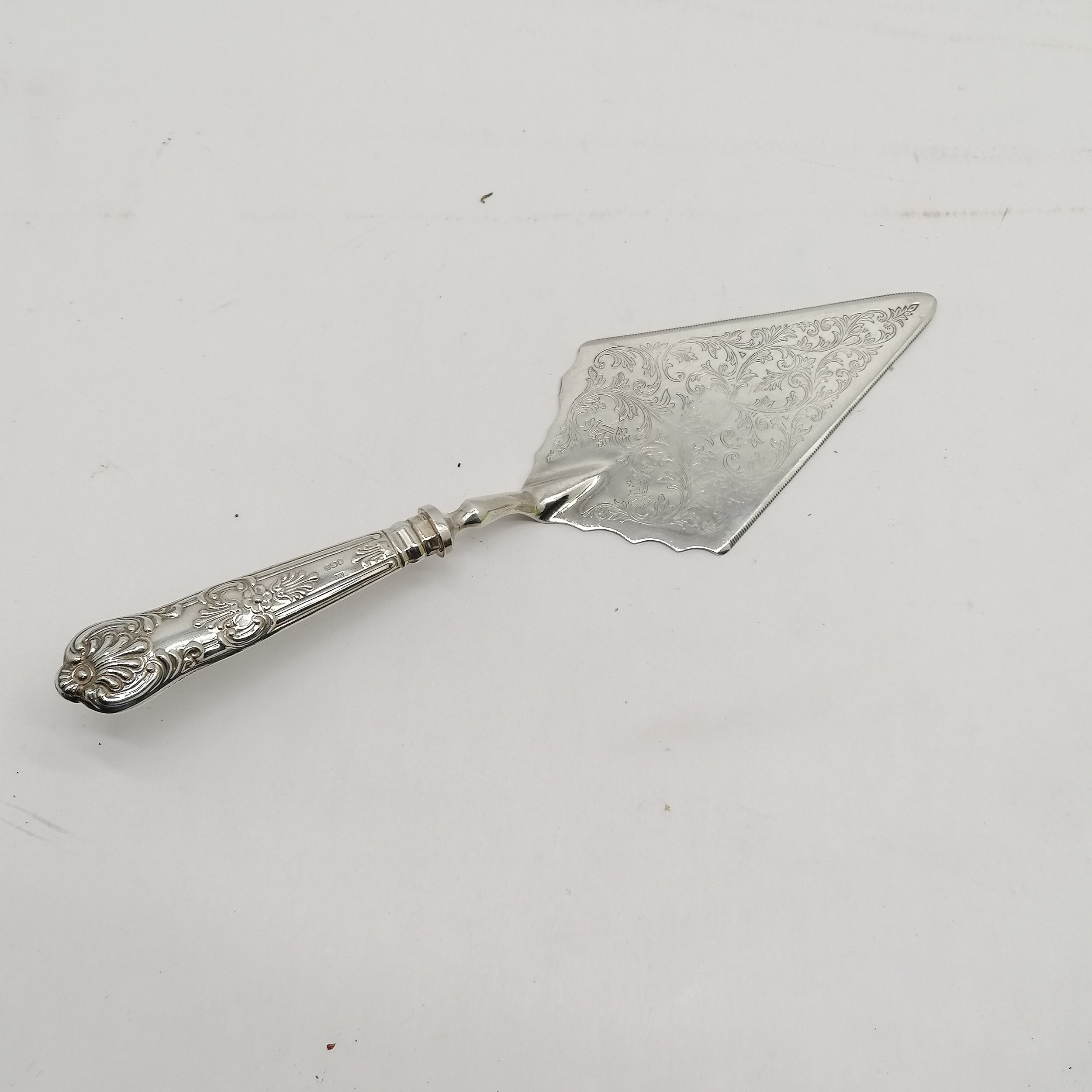 Qty of silver plated loose cutlery inc fiddle & thread pattern, Viners silver handled pie slice ( - Image 6 of 8