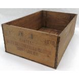 Vintage 1970 dated Chateau haut beychevelle gloria saint-julien empty wine crate ~ 50cm x 33cm x