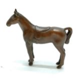 Miniature bronze model of a horse by JB - 5cm high